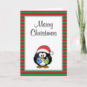 Merry Christmas Funny Penguin Christmas Card