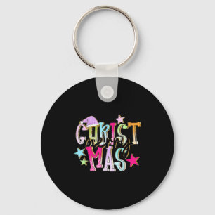 Merry Christmas Funny Santa Squad Pyjamas Xmas Hol Key Ring