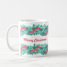 Merry Christmas Garland Mug