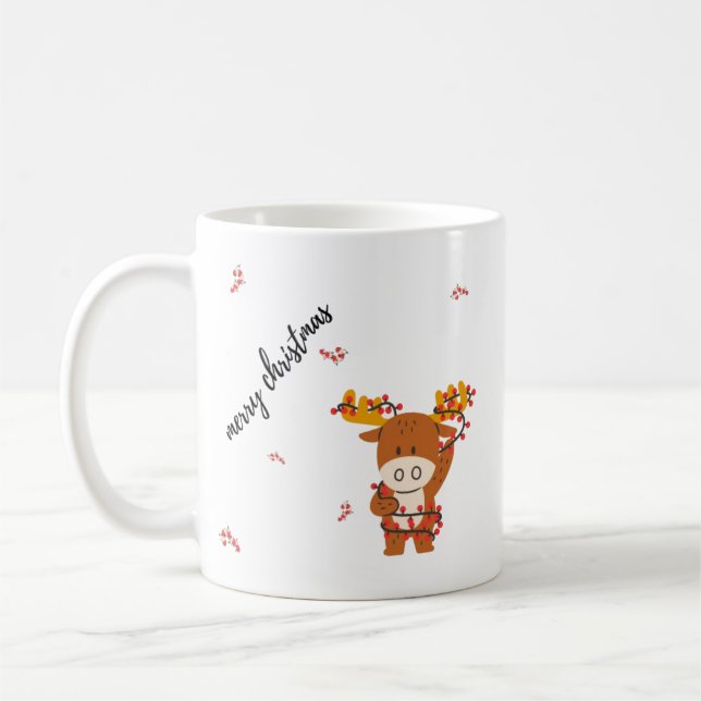 Merry Christmas Gazelle Mug (Left)
