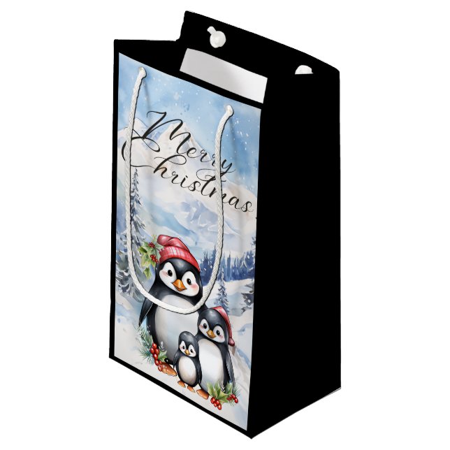 Merry Christmas Gift Bag (Front Angled)