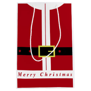 Merry Christmas Gift Bag Funny Santa Design