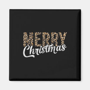 Merry Christmas Gift Family Xmas Leopard Buffalo P Magnet