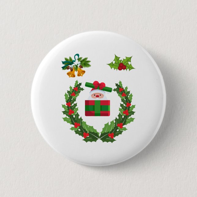 Merry Christmas  Gift for Christmas  Family 6 Cm Round Badge (Front)