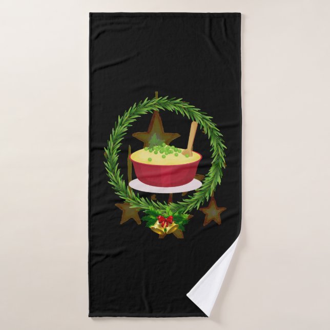 Merry Christmas  Gift for Christmas  Family    Bath Towel (Bath Towel)