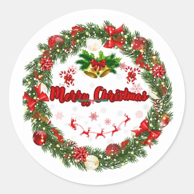 Merry Christmas Gift Labels (Front)