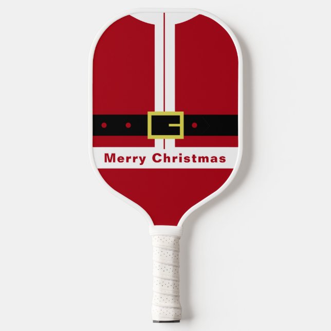 Merry Christmas Gift Pickleball Paddle Santa Claus (Front)
