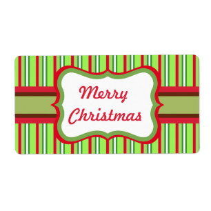 Merry Christmas Gift Tag Labels