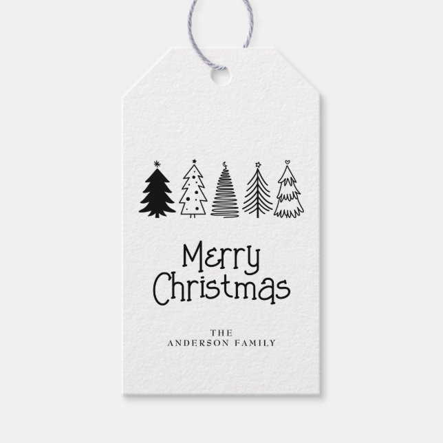 Merry Christmas  Gift Tags (Front)