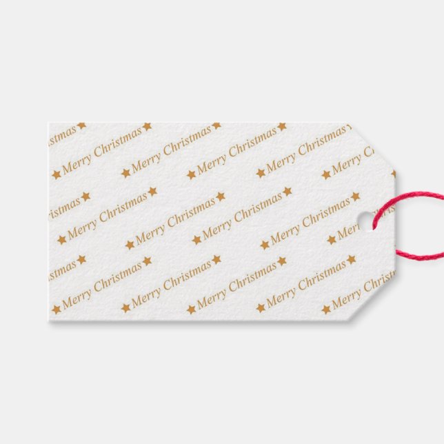 Merry Christmas Gift Tags (Front (Horizontal))