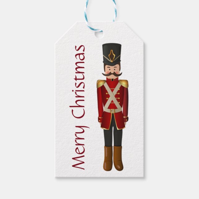 Merry Christmas Gift Tags - Nutcracker (Front)