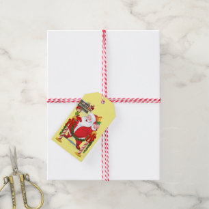 Merry Christmas Gift Tags Santa Claus