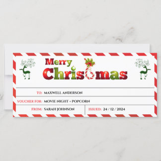 Merry Christmas Gift Voucher