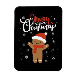 Merry Christmas Ginger Bread Xmas Christmas Cookie Magnet