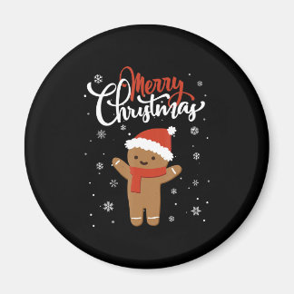 Merry christmas gingerbread | christmas cookie magnet
