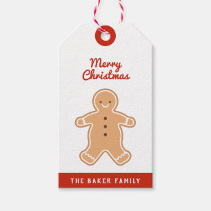 Merry Christmas   Gingerbread Cookie Gift Tags