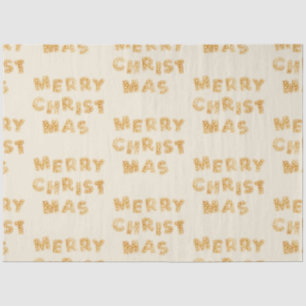 Merry Christmas Gingerbread Cookies Lettering Tissue Paper