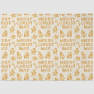 Merry Christmas Gingerbread Cookies  Tissue Paper
