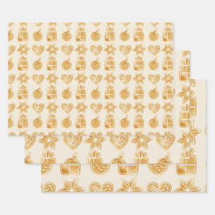 Merry Christmas Gingerbread Cookies  Wrapping Paper Sheet