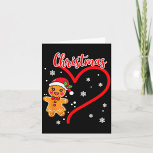 Merry Christmas Gingerbread Couple Christmas  Card