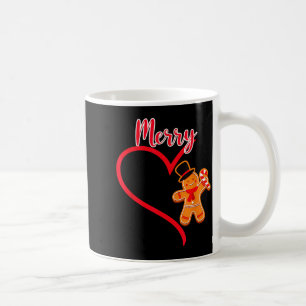 Merry Christmas Gingerbread Couple Christmas Pajam Coffee Mug