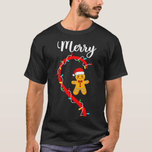 Merry Christmas Gingerbread Couple Xmas Pajamas Ma T-Shirt
