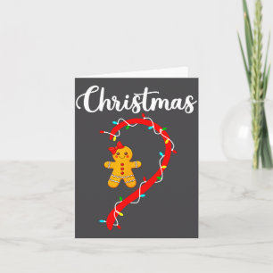 Merry Christmas Gingerbread Couples Xmas Pajamas M Card