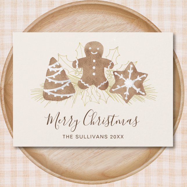 Merry Christmas Gingerbread Holiday Card (Creator Uploaded)
