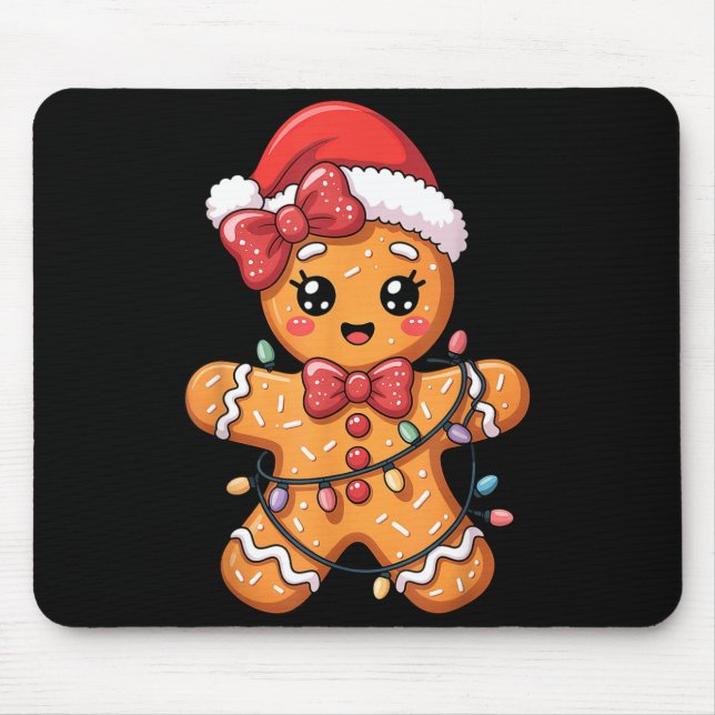 Merry Christmas Gingerbread  Mouse Pad (Front)