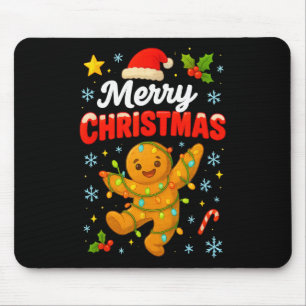 Merry Christmas Gingerbread Xmas Christmas Cookie Mouse Pad