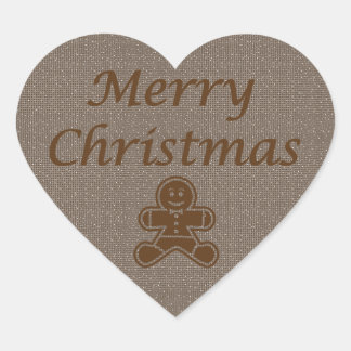 Merry Christmas gingersnap sticker