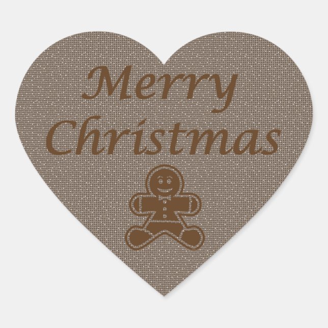 Merry Christmas gingersnap sticker (Front)