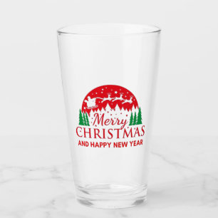 Merry Christmas Glass
