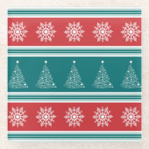 Merry Christmas Glass Coaster