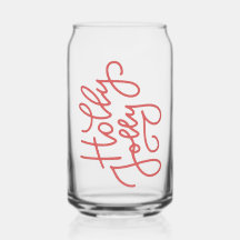Merry Christmas Glass | Festive Holiday Drinkware