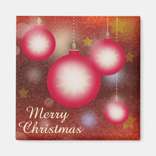 Merry Christmas Glowing Ornaments Magnet