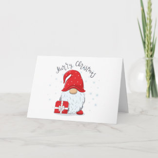 Merry Christmas Gnome Christmas Card