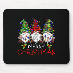 Merry Christmas Gnome Family Christmas for Women Mouse Pad