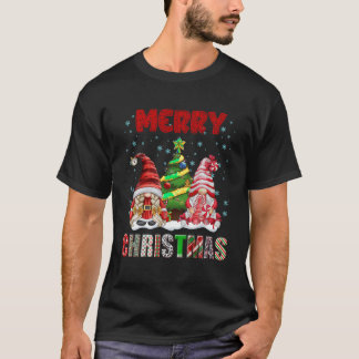 Merry Christmas Gnome Family Funny Xmas Tree Women T-Shirt