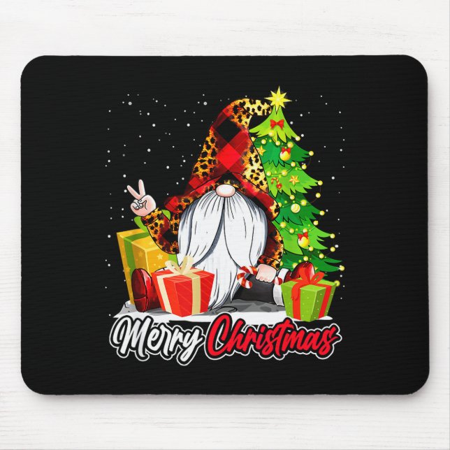 Merry Christmas Gnome Family Matching Pajama Xmas  Mouse Pad (Front)