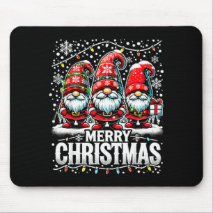 Merry Christmas Gnome Funny Family Christmas Mouse Pad