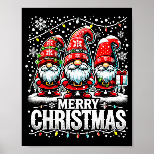 Merry Christmas Gnome Funny Family Christmas  Poster