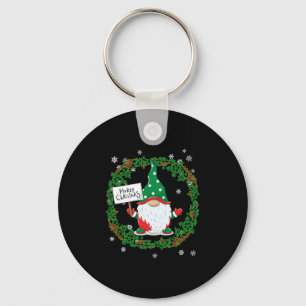 Merry Christmas gnome Key Ring