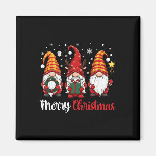 Merry Christmas Gnome Magnet