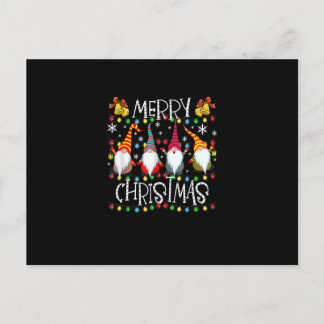 Merry Christmas Gnome Matching Family Party Pajama Postcard
