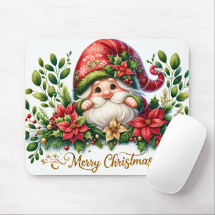 Merry Christmas Gnome Mouse Pad