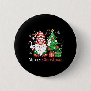 Merry Christmas Gnome S Family Holiday Xmas Pajama 6 Cm Round Badge