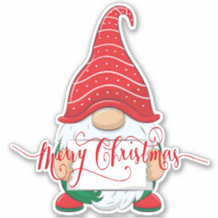 Merry Christmas gnome Sticker