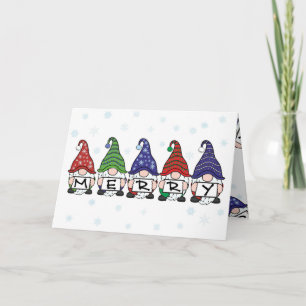Merry Christmas Gnomes Card
