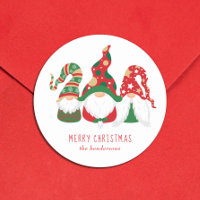 Merry Christmas Gnomes Cute Personalised